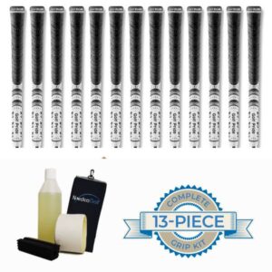 Golf Pride New Decade MultiCompound MCC Midsize Black/White Greppkit - 13 grepp, klämma, vätska, tejp, handduk