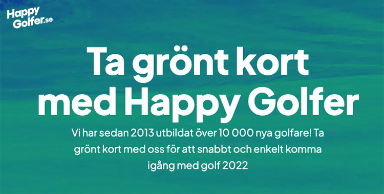 Happy Golfer Grönt kort